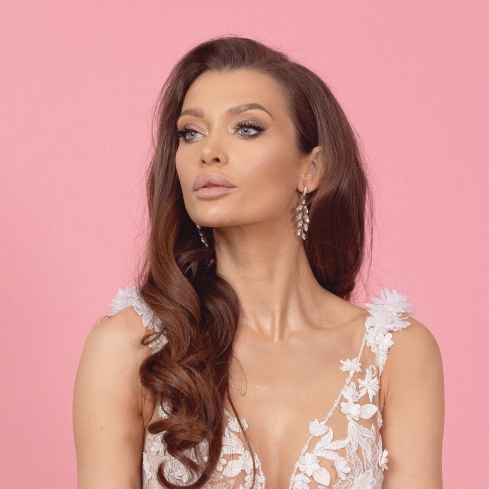 Elle Crystal Silver - earrings