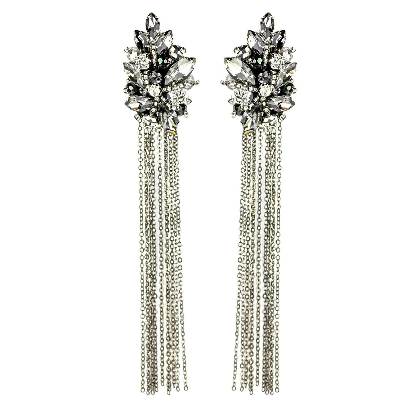 Destiny Silver moon - earrings - LaVashka.com