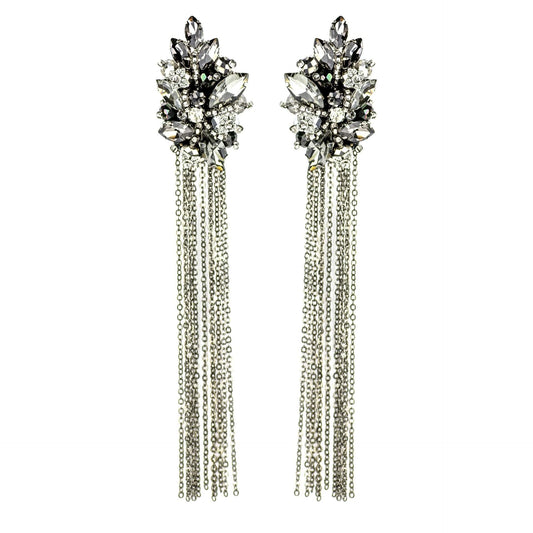 Destiny Silver moon - earrings - LaVashka.com