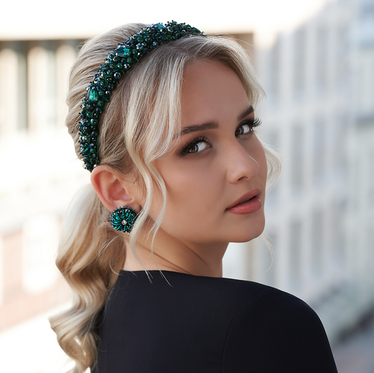 Liberty narrow Emerald - headband