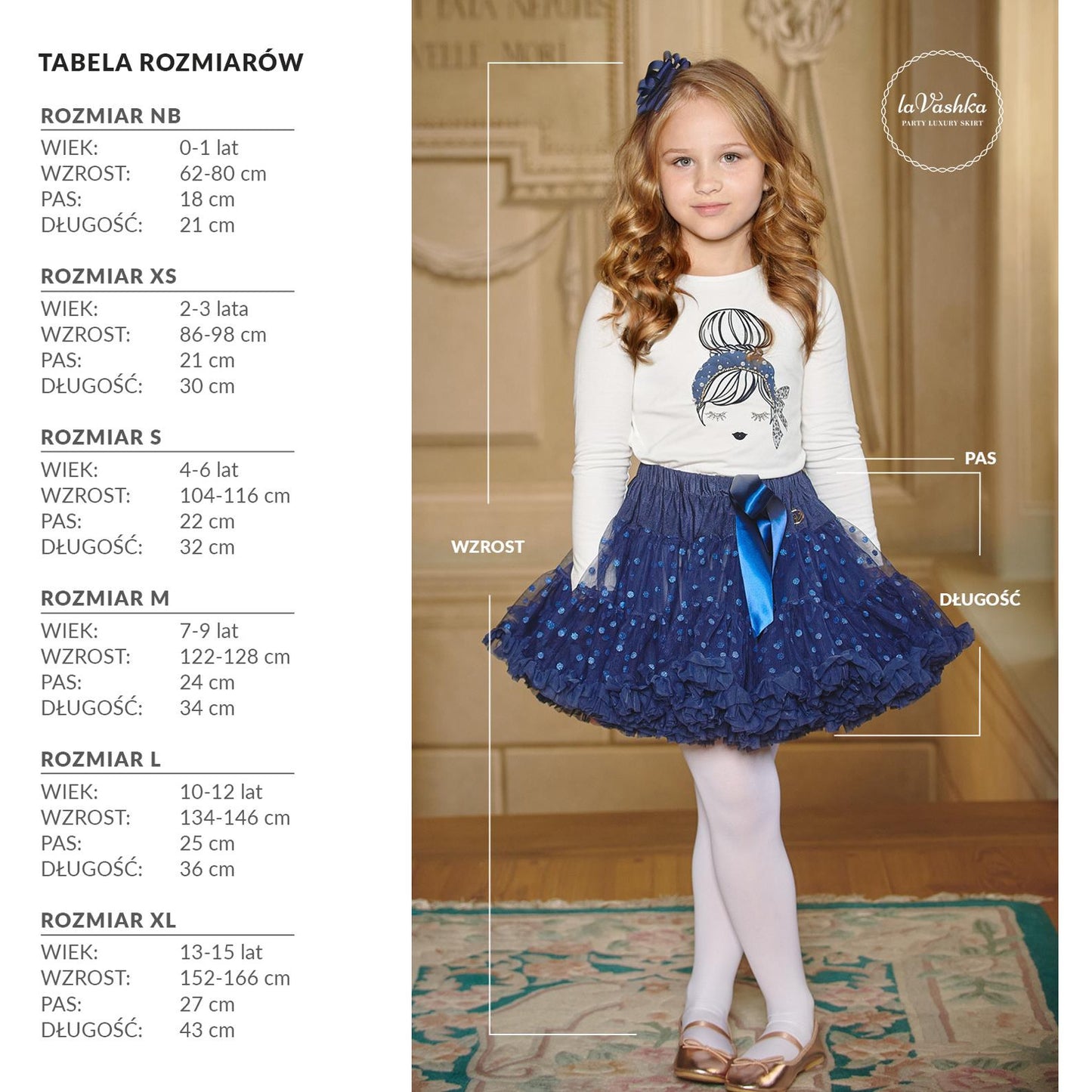 Size Chart - LaVashka Skirt