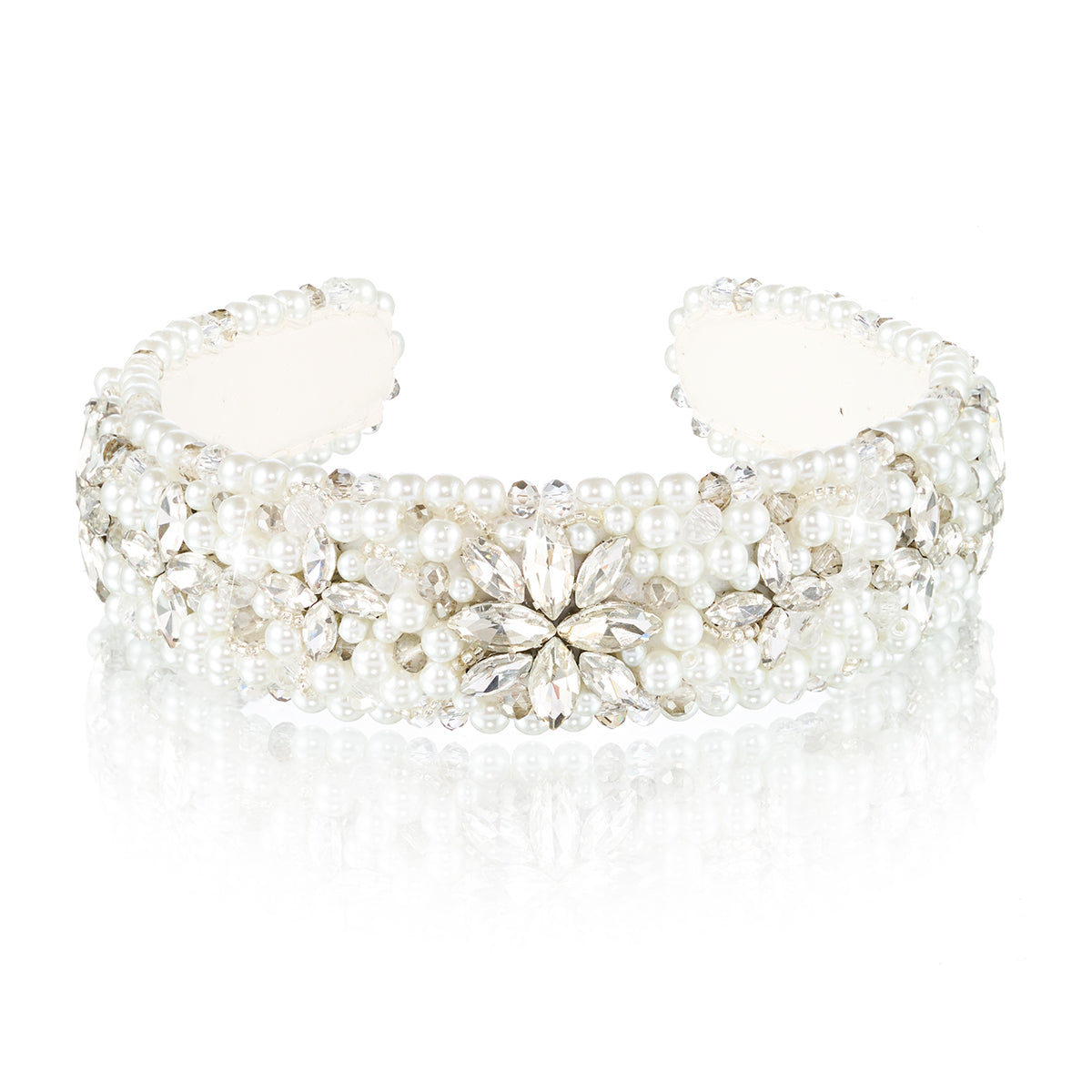 Viva Crystal white - headband