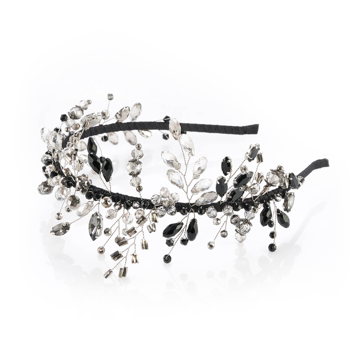 Carla Black silver - headband