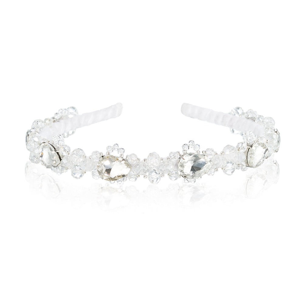 Aphrodite Crystal wit - hoofdband