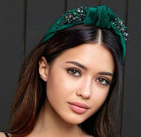 Amelia decor Emerald - headband - LaVashka.com