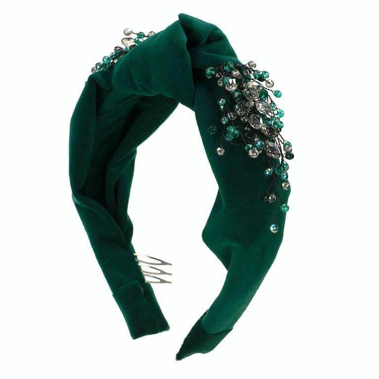 Amelia decor Emerald - headband - LaVashka.com