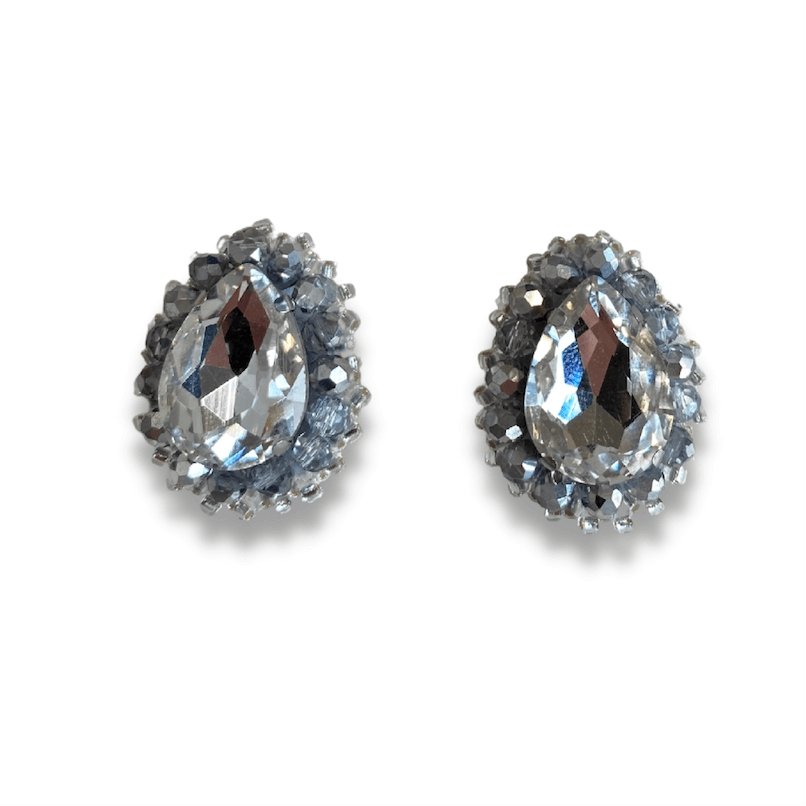 Angie Crystal white - earrings