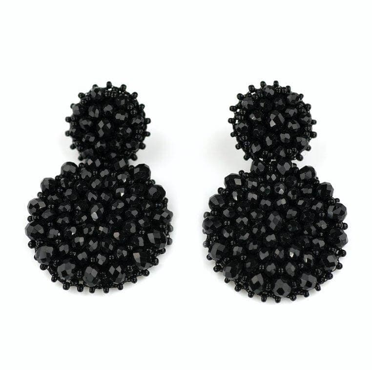 Aspen Deep black - earrings - LaVashka.com