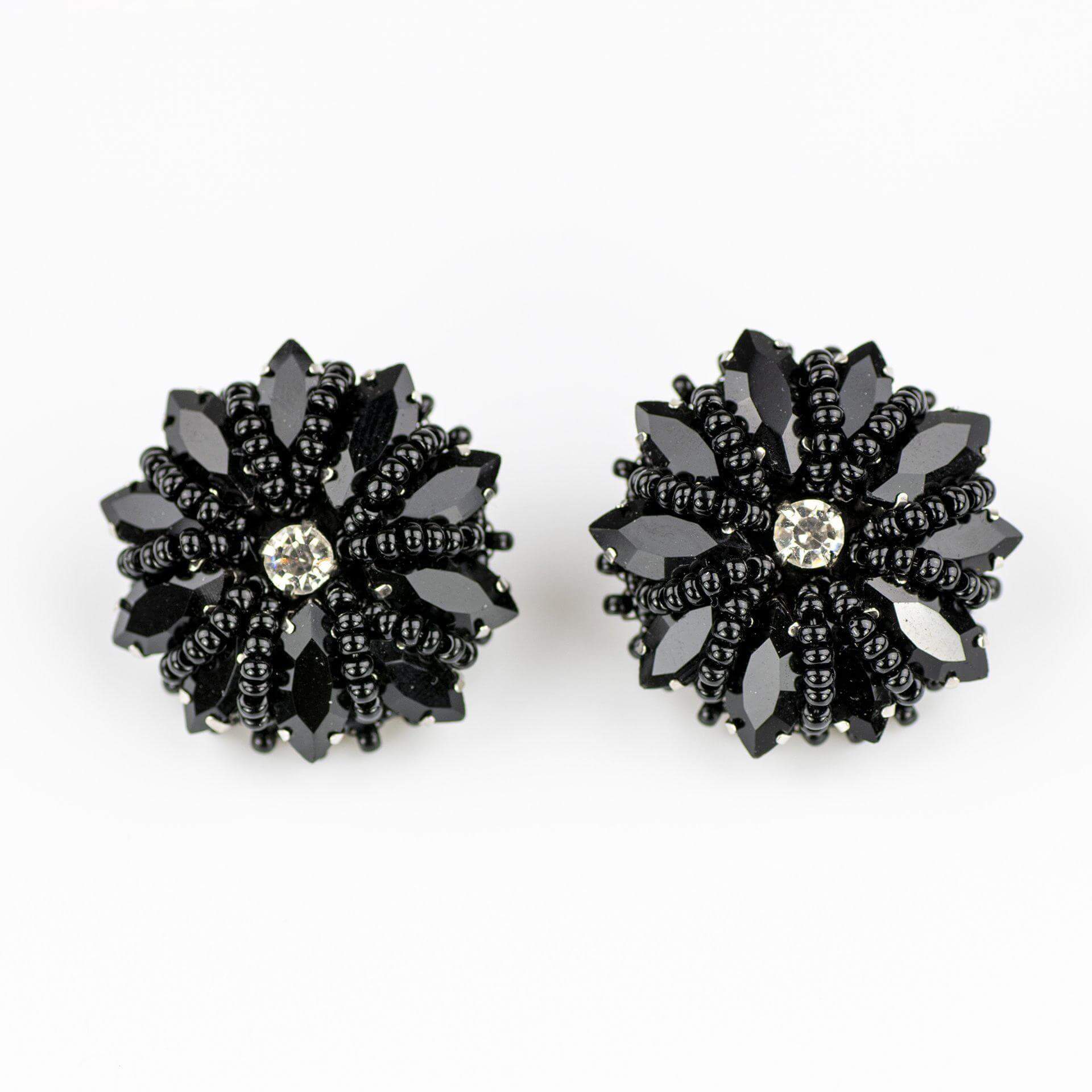 Calipso Deep black - earrings - LaVashka.com