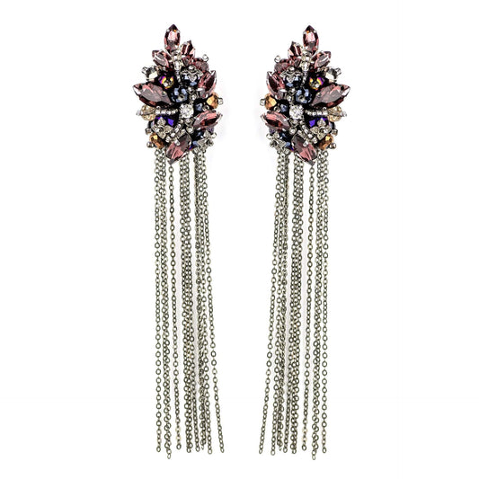 Destiny Purple rain - earrings - LaVashka.com