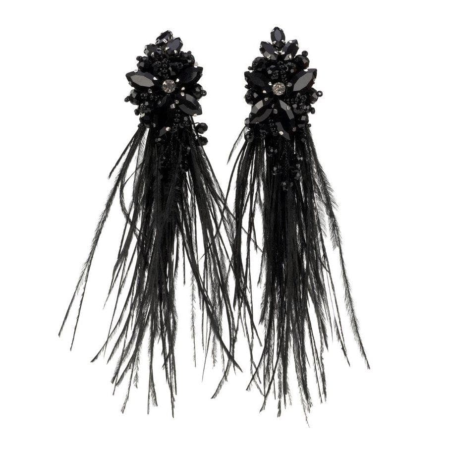 Dolores Deep black - earrings - LaVashka.com