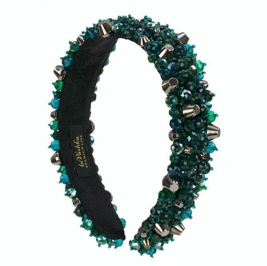 GlamRock Liberty Emerald - headband - LaVashka.com