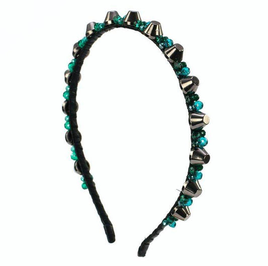 GlamRock Zoe Emerald - headband - LaVashka.com