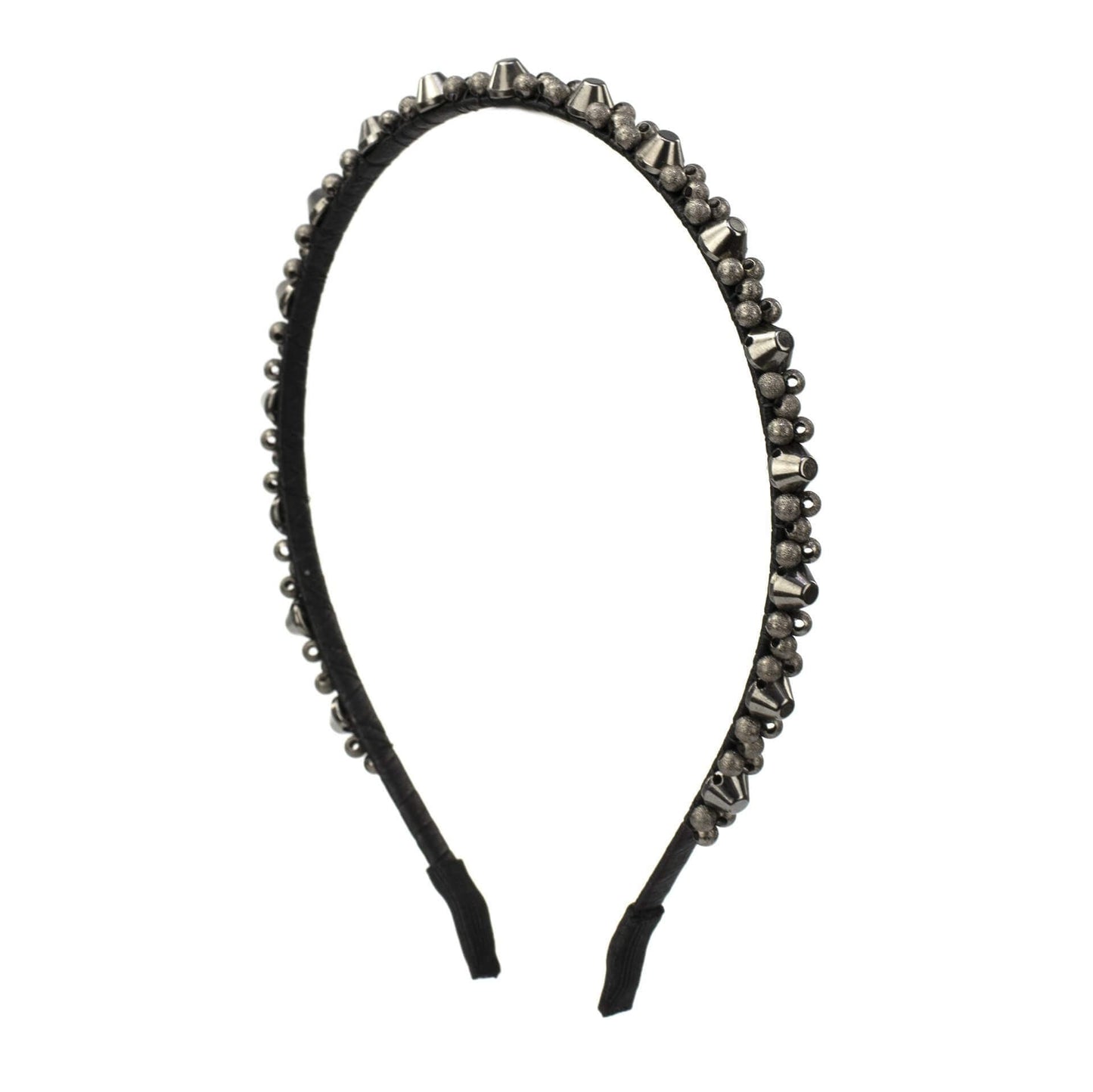 GlamRock Zoe Silver moon II small studs - headband - LaVashka.com