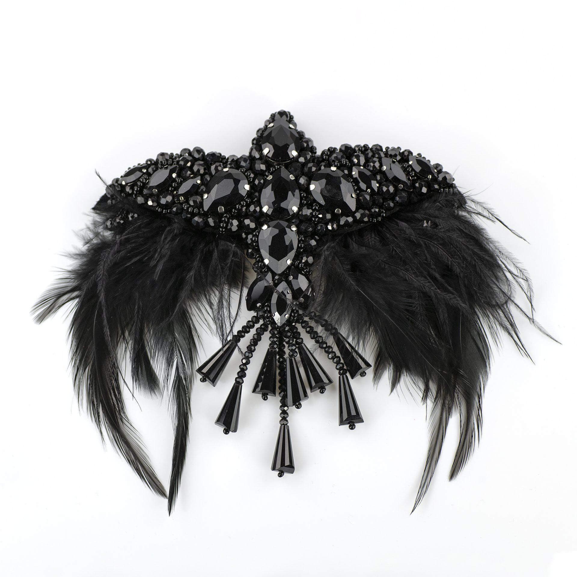 Harper Deep black - brooch - LaVashka.com