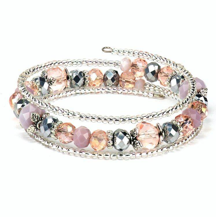 Kylie Silver pink - bracelet - LaVashka.com