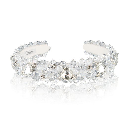 Liberty narrow Crystal White - headband