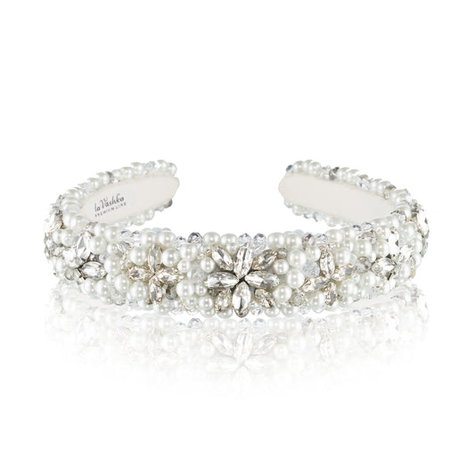 Viva narrow Crystal White - headband