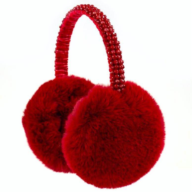 Maribel Red - Ear muffs-LaVashka.com-LaVashka.com