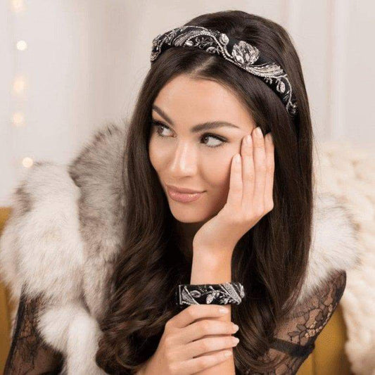 Megan Silver moon - headband - LaVashka.com