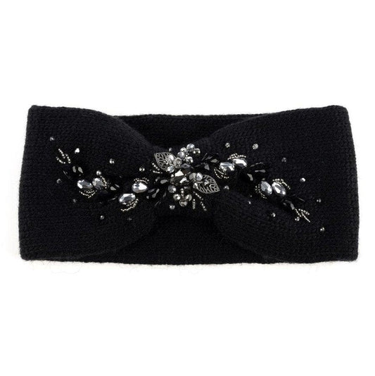 Winter Black headband - Black Silver - LaVashka.com