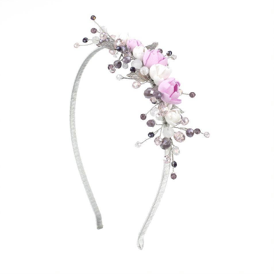 Rosa Lavender fog - headband - LaVashka.com