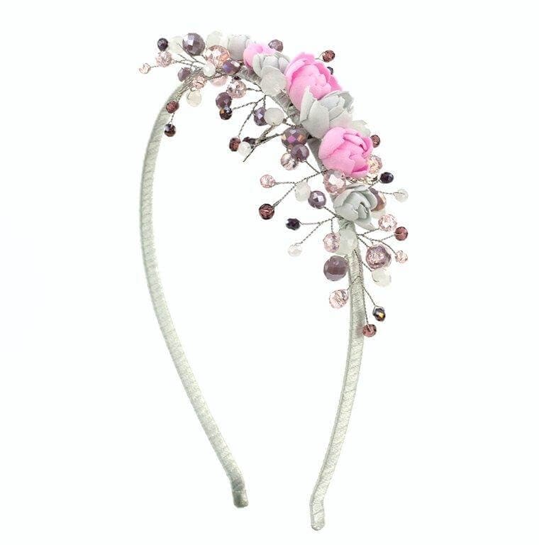 Rosa Silver pink - headband - LaVashka.com