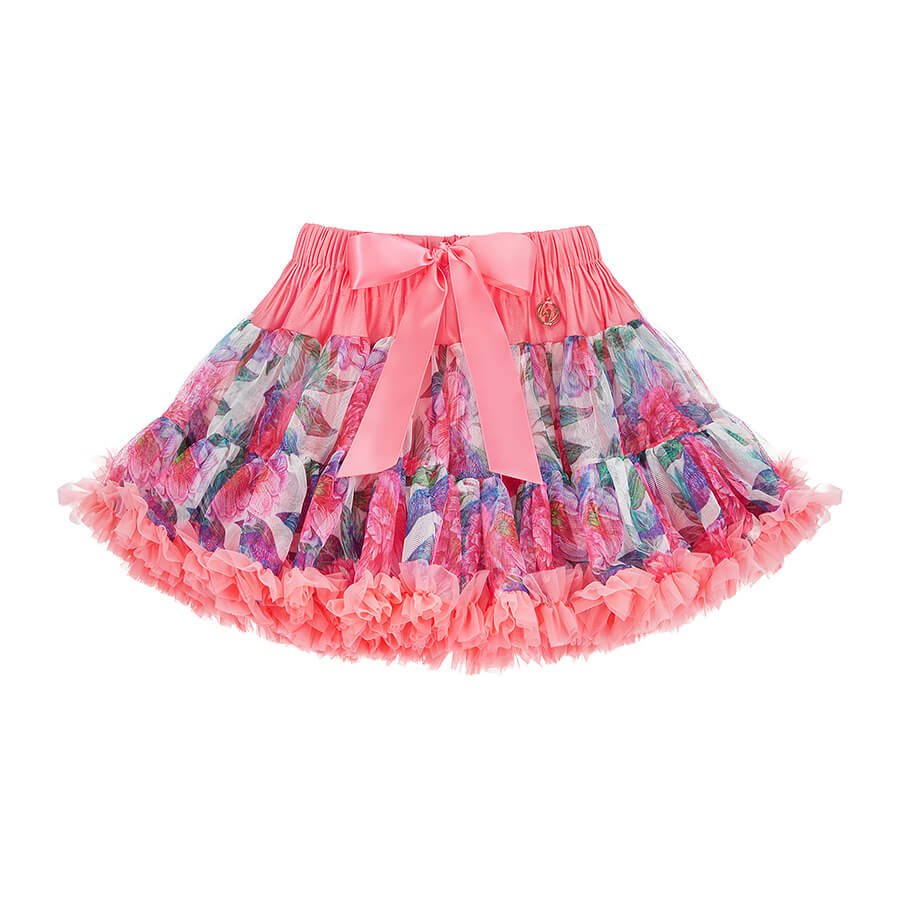 LaVashka Floral Skirt - Strawberry Ice Cream